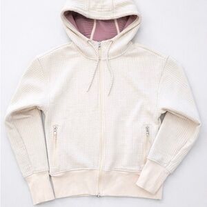 Get After It light Pink Hooded Zip-Up Jacket